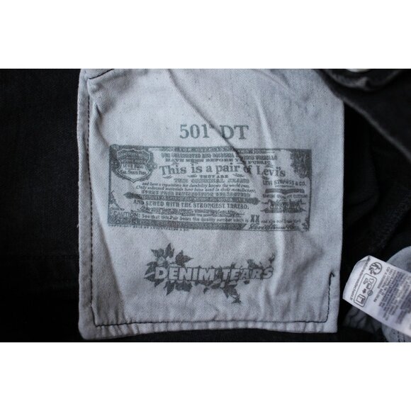 Levi's x Denim Tears Mens 34 x 34 Cotton Wreath 501 Jeans F1300 - Picture 12 of 13